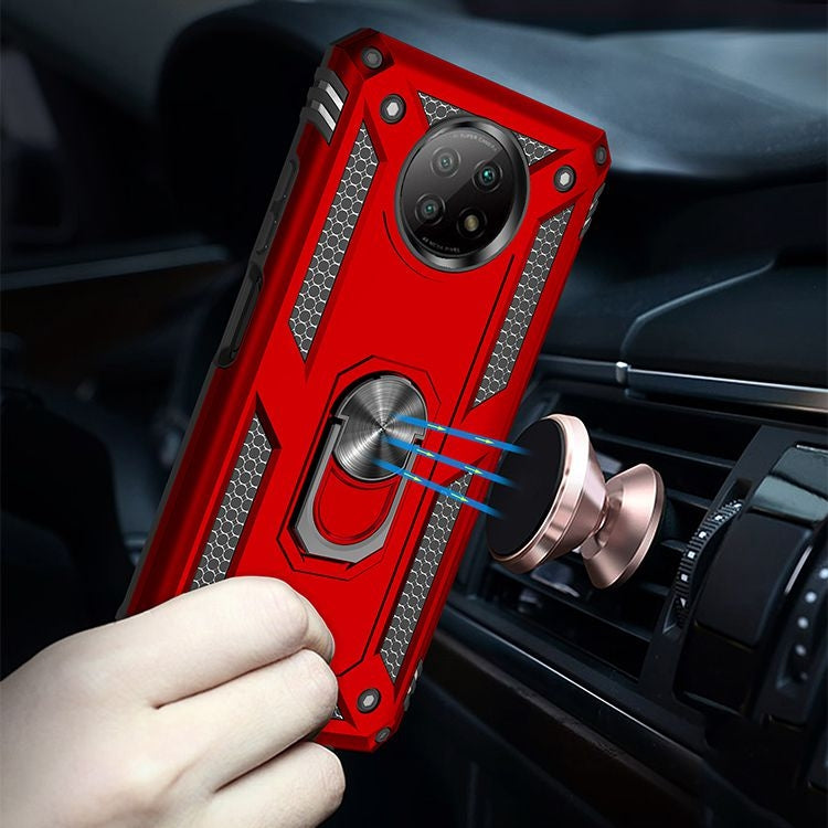 For Xiaomi Redmi Note 9 Shockproof TPU + PC Protective Case with 360 Degree Rotating Holder