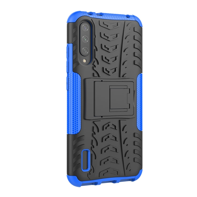 For Xiaomi Mi CC9e Tire Texture TPU + PC Shockproof Case with Holder