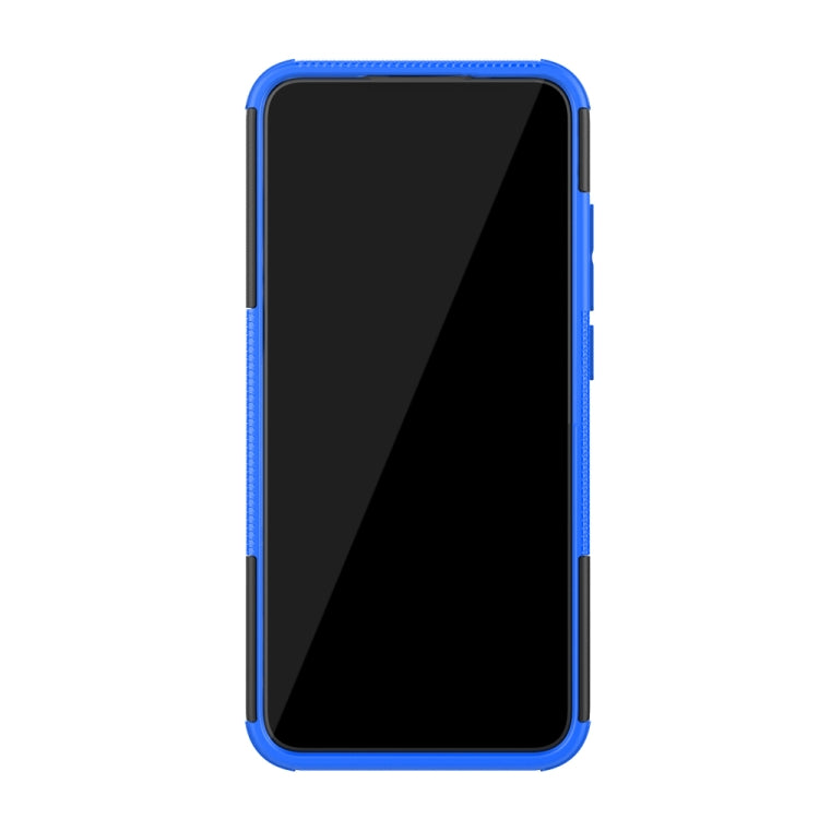 For Xiaomi Mi CC9e Tire Texture TPU + PC Shockproof Case with Holder