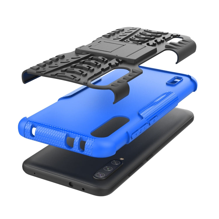 For Xiaomi Mi CC9e Tire Texture TPU + PC Shockproof Case with Holder