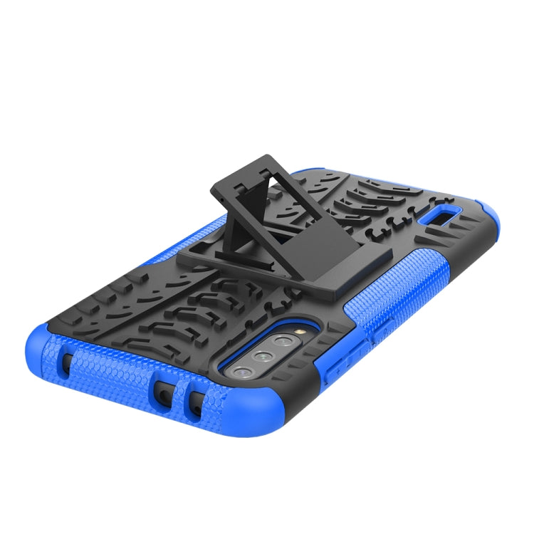 For Xiaomi Mi CC9e Tire Texture TPU + PC Shockproof Case with Holder