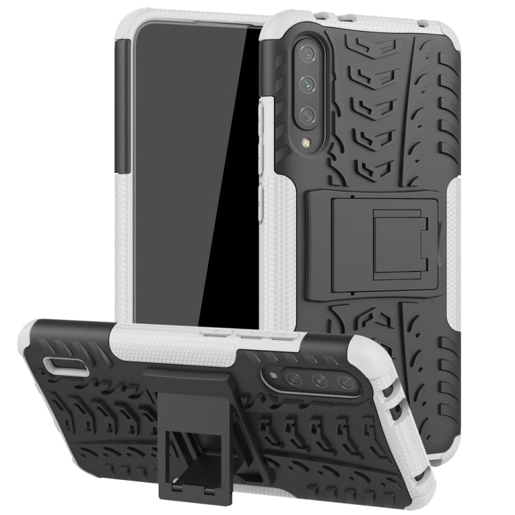 For Xiaomi Mi CC9e Tire Texture TPU + PC Shockproof Case with Holder
