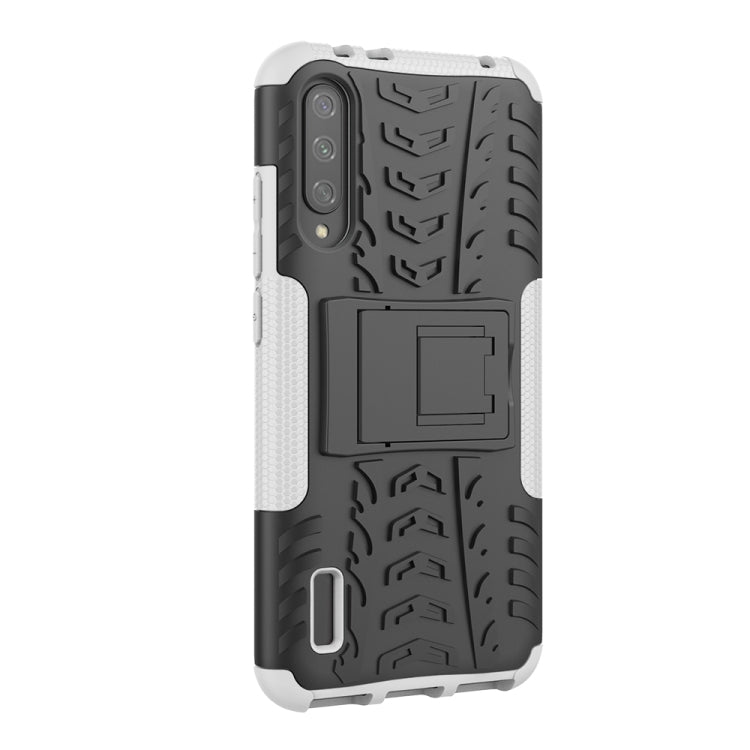 For Xiaomi Mi CC9e Tire Texture TPU + PC Shockproof Case with Holder