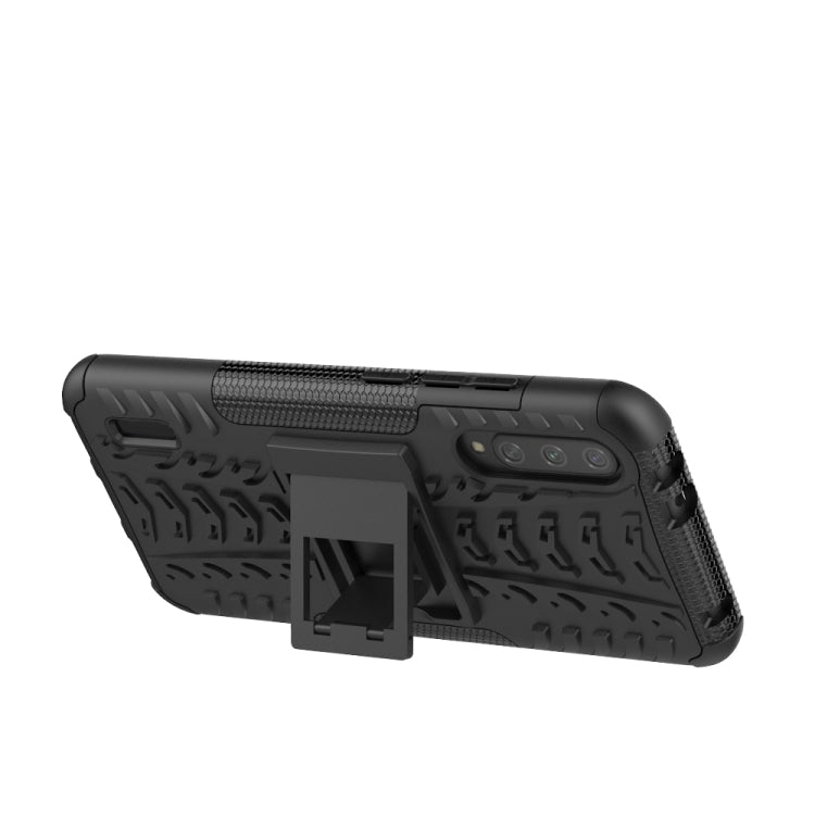 For Xiaomi Mi CC9e Tire Texture TPU + PC Shockproof Case with Holder