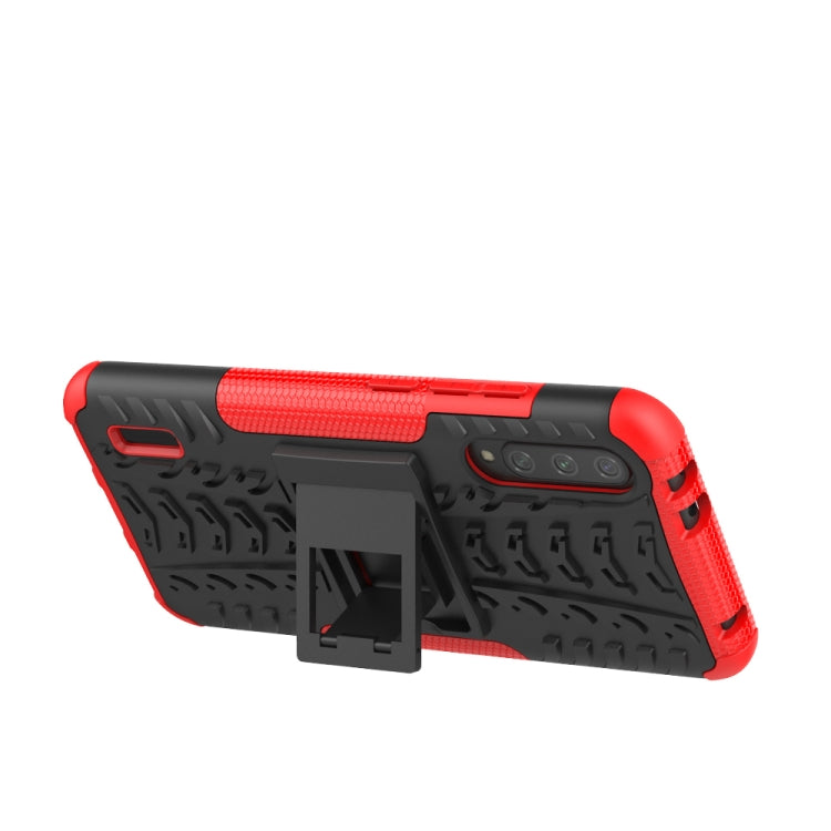 For Xiaomi Mi CC9e Tire Texture TPU + PC Shockproof Case with Holder