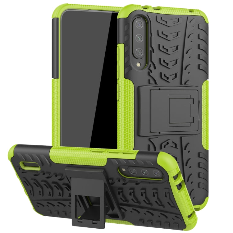 For Xiaomi Mi CC9e Tire Texture TPU + PC Shockproof Case with Holder