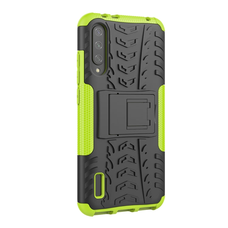 For Xiaomi Mi CC9e Tire Texture TPU + PC Shockproof Case with Holder