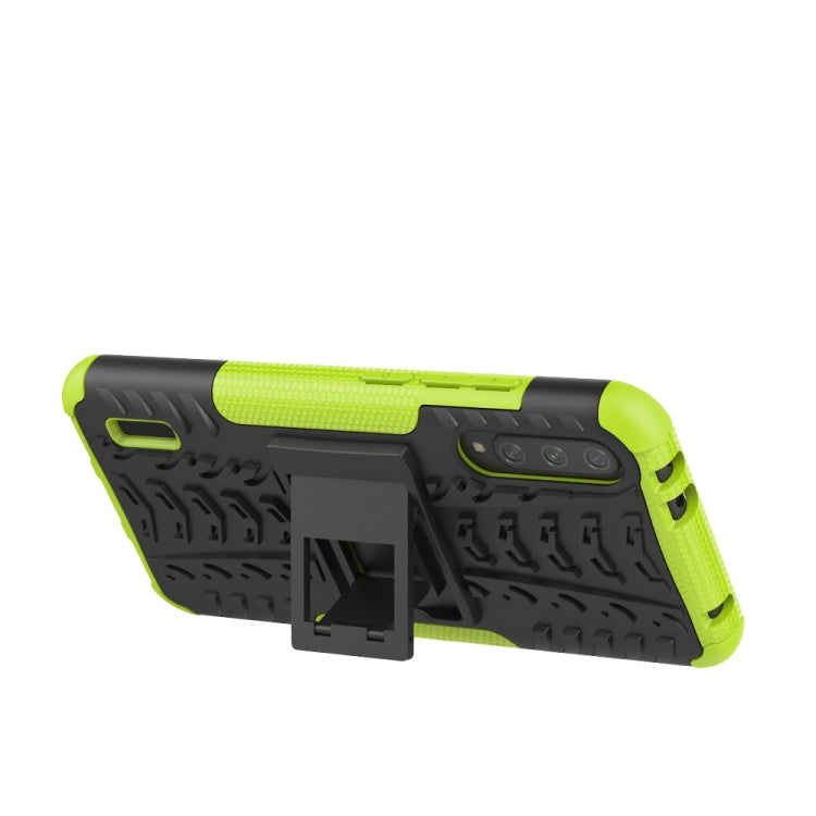 For Xiaomi Mi CC9e Tire Texture TPU + PC Shockproof Case with Holder