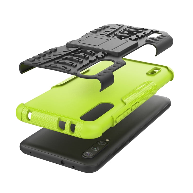 For Xiaomi Mi CC9e Tire Texture TPU + PC Shockproof Case with Holder