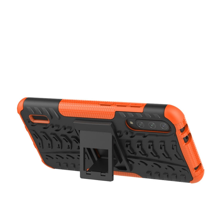 For Xiaomi Mi CC9e Tire Texture TPU + PC Shockproof Case with Holder