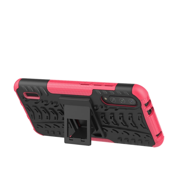 For Xiaomi Mi CC9e Tire Texture TPU + PC Shockproof Case with Holder