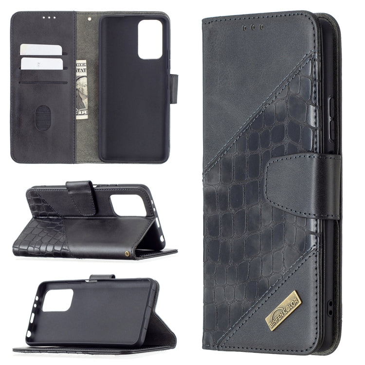For Xiaomi Redmi Note 10 Pro Matching Color Crocodile Texture Horizontal Flip PU Leather Case with Wallet & Holder & Card Slots
