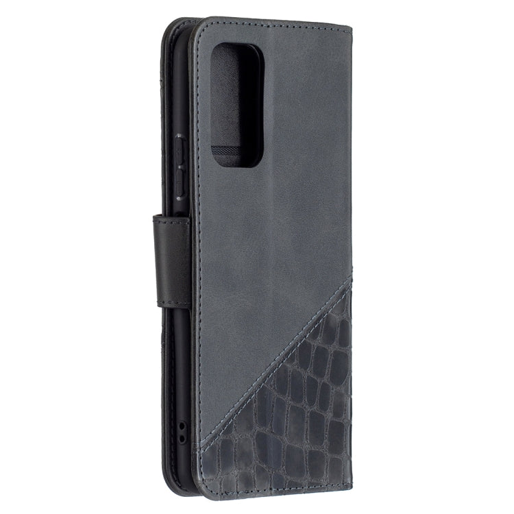 For Xiaomi Redmi Note 10 Pro Matching Color Crocodile Texture Horizontal Flip PU Leather Case with Wallet & Holder & Card Slots