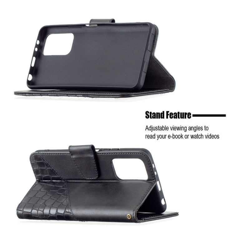 For Xiaomi Redmi Note 10 Pro Matching Color Crocodile Texture Horizontal Flip PU Leather Case with Wallet & Holder & Card Slots