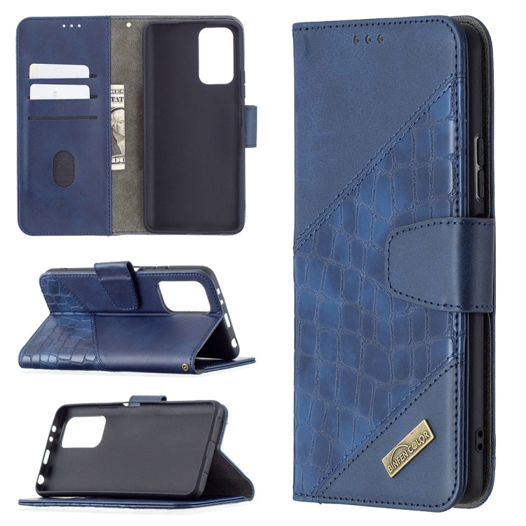 For Xiaomi Redmi Note 10 Pro Matching Color Crocodile Texture Horizontal Flip PU Leather Case with Wallet & Holder & Card Slots