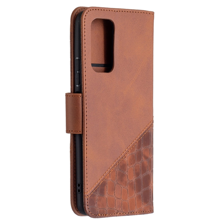 For Xiaomi Redmi Note 10 Pro Matching Color Crocodile Texture Horizontal Flip PU Leather Case with Wallet & Holder & Card Slots