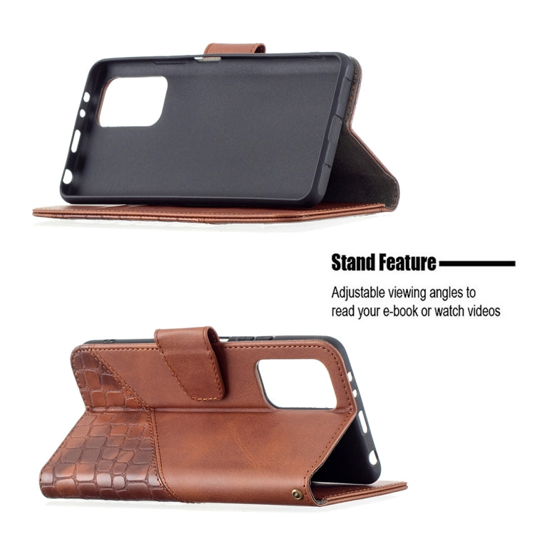 For Xiaomi Redmi Note 10 Pro Matching Color Crocodile Texture Horizontal Flip PU Leather Case with Wallet & Holder & Card Slots