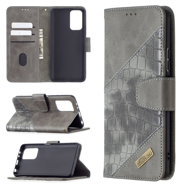 For Xiaomi Redmi Note 10 Pro Matching Color Crocodile Texture Horizontal Flip PU Leather Case with Wallet & Holder & Card Slots