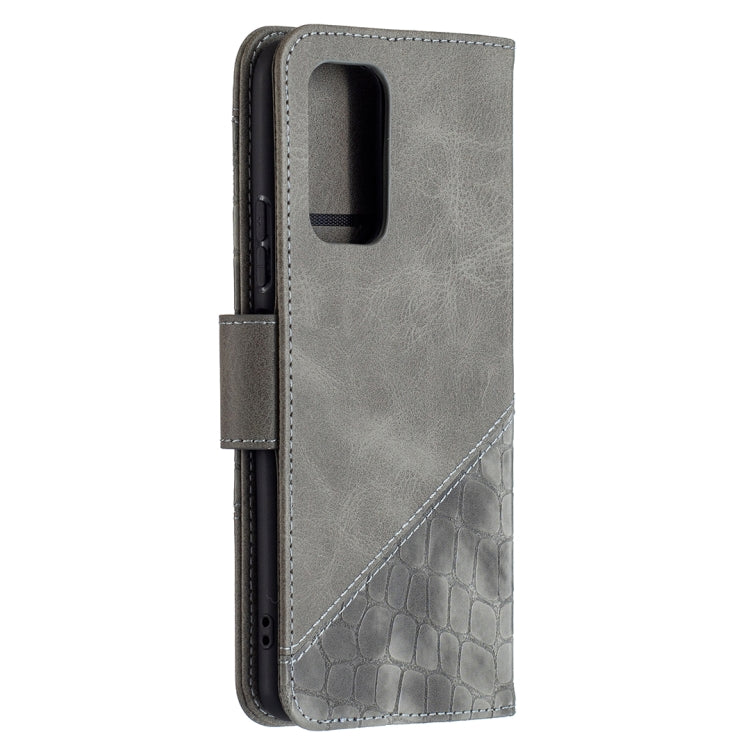 For Xiaomi Redmi Note 10 Pro Matching Color Crocodile Texture Horizontal Flip PU Leather Case with Wallet & Holder & Card Slots