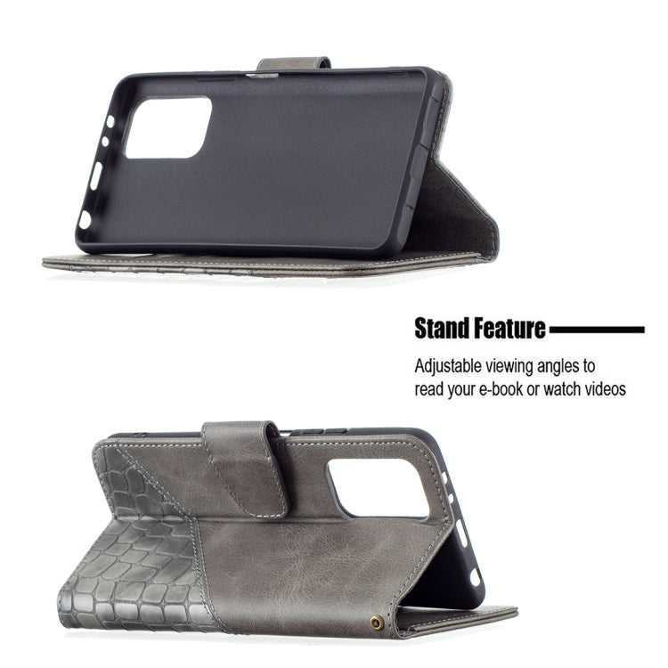 For Xiaomi Redmi Note 10 Pro Matching Color Crocodile Texture Horizontal Flip PU Leather Case with Wallet & Holder & Card Slots