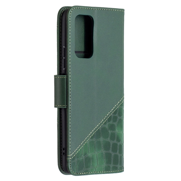For Xiaomi Redmi Note 10 Pro Matching Color Crocodile Texture Horizontal Flip PU Leather Case with Wallet & Holder & Card Slots