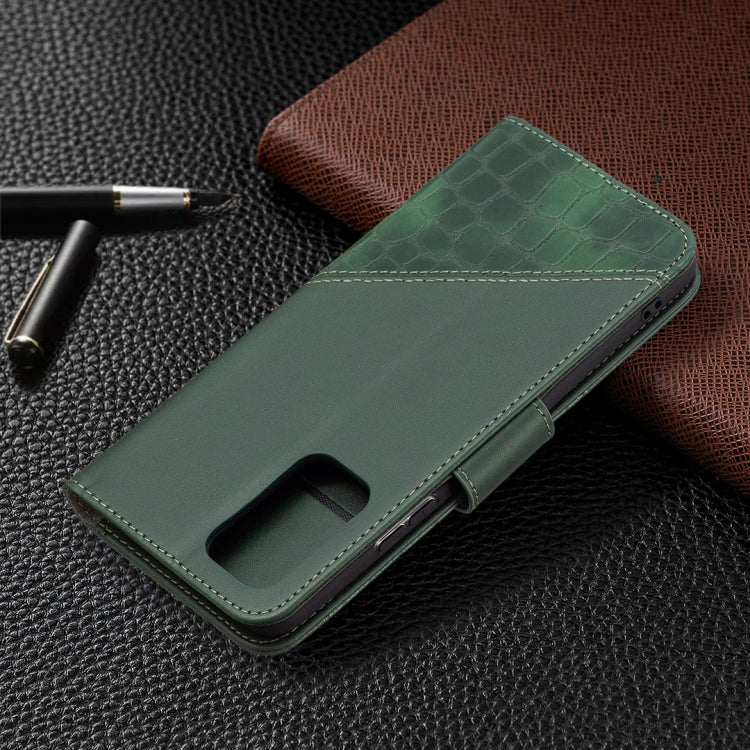 For Xiaomi Redmi Note 10 Pro Matching Color Crocodile Texture Horizontal Flip PU Leather Case with Wallet & Holder & Card Slots