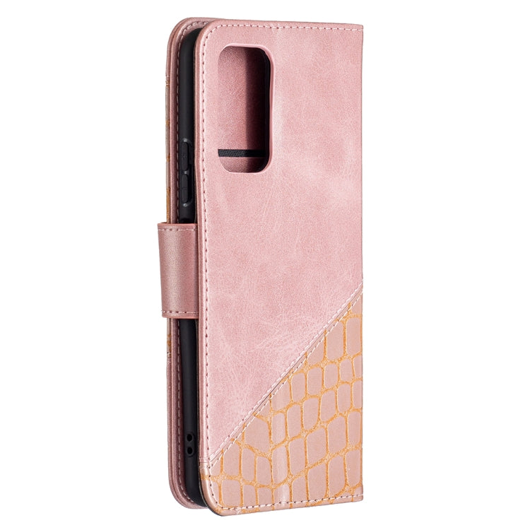 For Xiaomi Redmi Note 10 Pro Matching Color Crocodile Texture Horizontal Flip PU Leather Case with Wallet & Holder & Card Slots