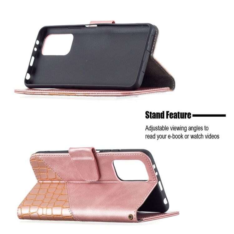 For Xiaomi Redmi Note 10 Pro Matching Color Crocodile Texture Horizontal Flip PU Leather Case with Wallet & Holder & Card Slots