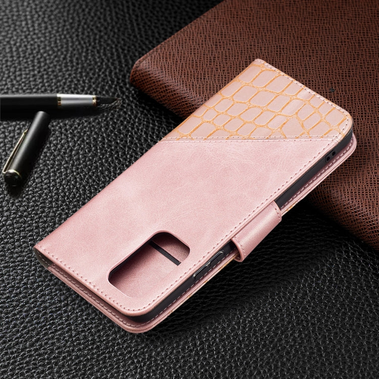 For Xiaomi Redmi Note 10 Pro Matching Color Crocodile Texture Horizontal Flip PU Leather Case with Wallet & Holder & Card Slots