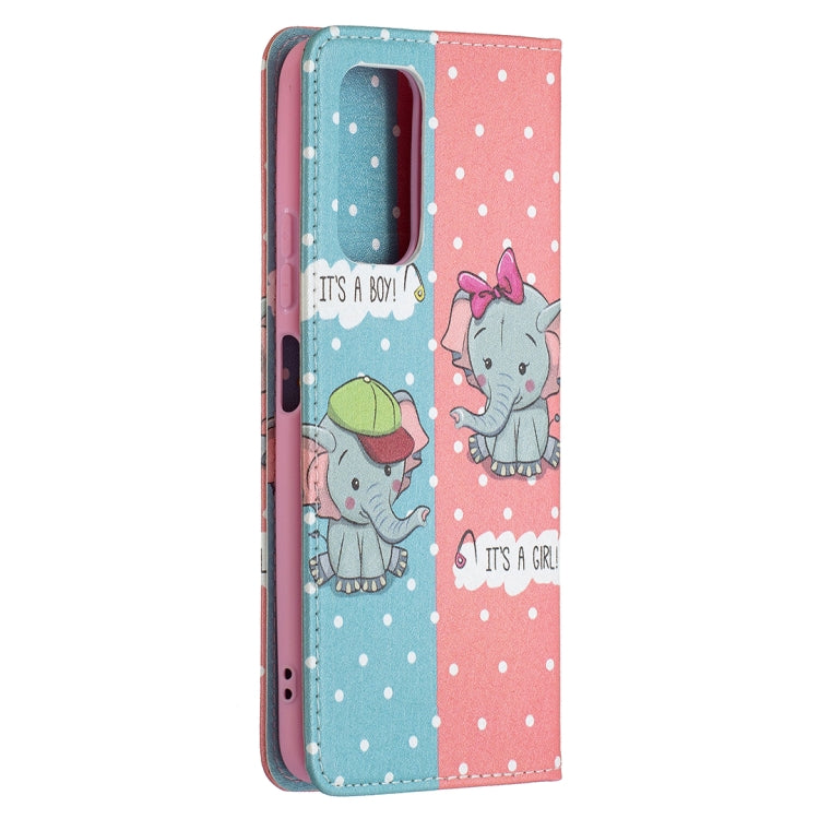 For Xiaomi Redmi Note 10 Pro Colored Drawing Pattern Invisible Magnetic Horizontal Flip PU Leather Case with Holder & Card Slots & Wallet