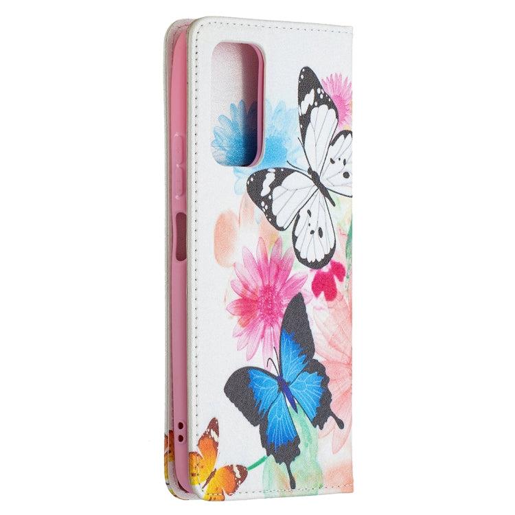 For Xiaomi Redmi Note 10 Pro Colored Drawing Pattern Invisible Magnetic Horizontal Flip PU Leather Case with Holder & Card Slots & Wallet