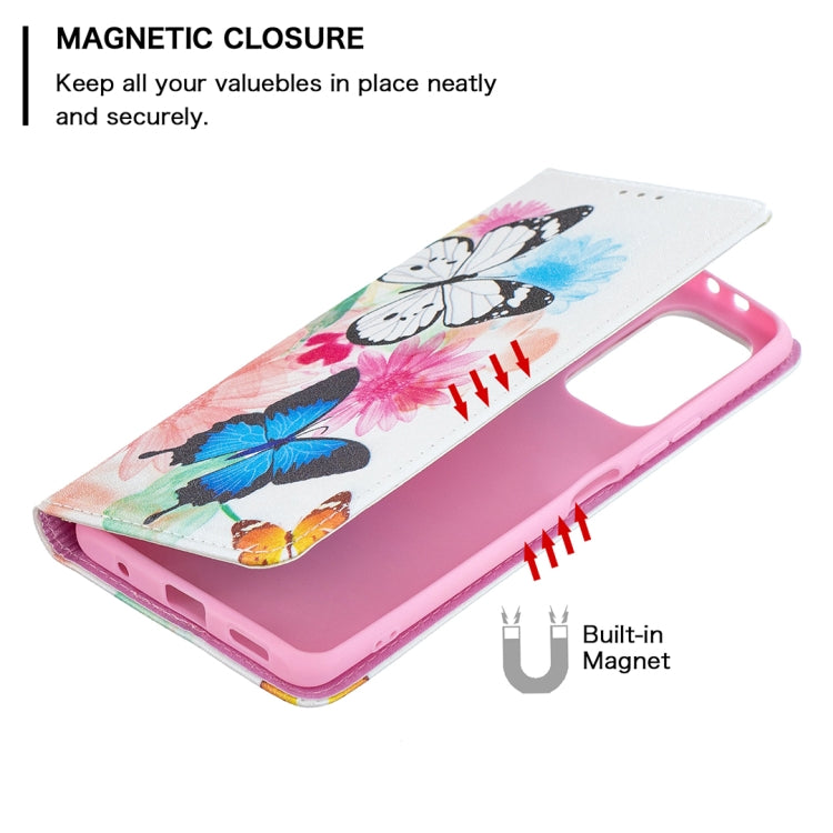 For Xiaomi Redmi Note 10 Pro Colored Drawing Pattern Invisible Magnetic Horizontal Flip PU Leather Case with Holder & Card Slots & Wallet