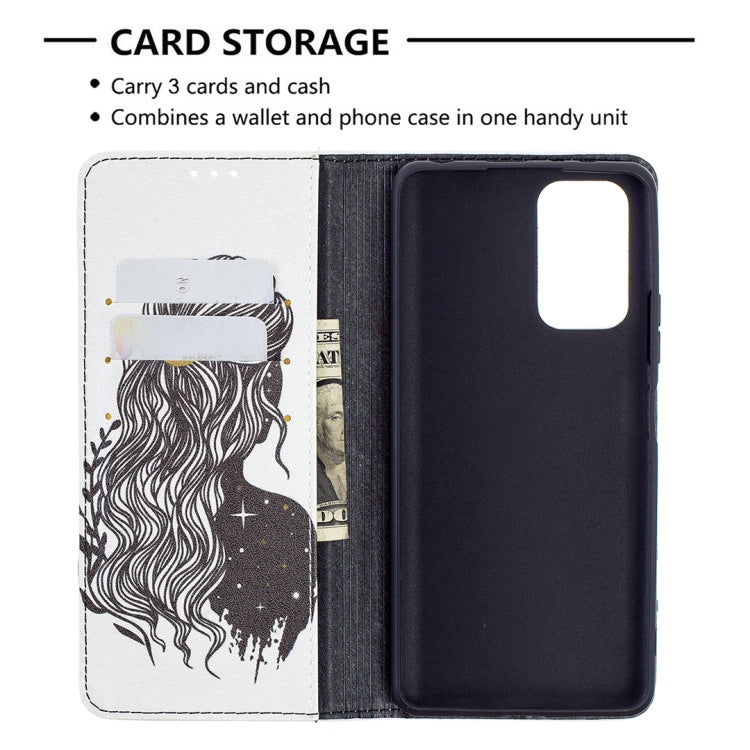 For Xiaomi Redmi Note 10 Pro Colored Drawing Pattern Invisible Magnetic Horizontal Flip PU Leather Case with Holder & Card Slots & Wallet