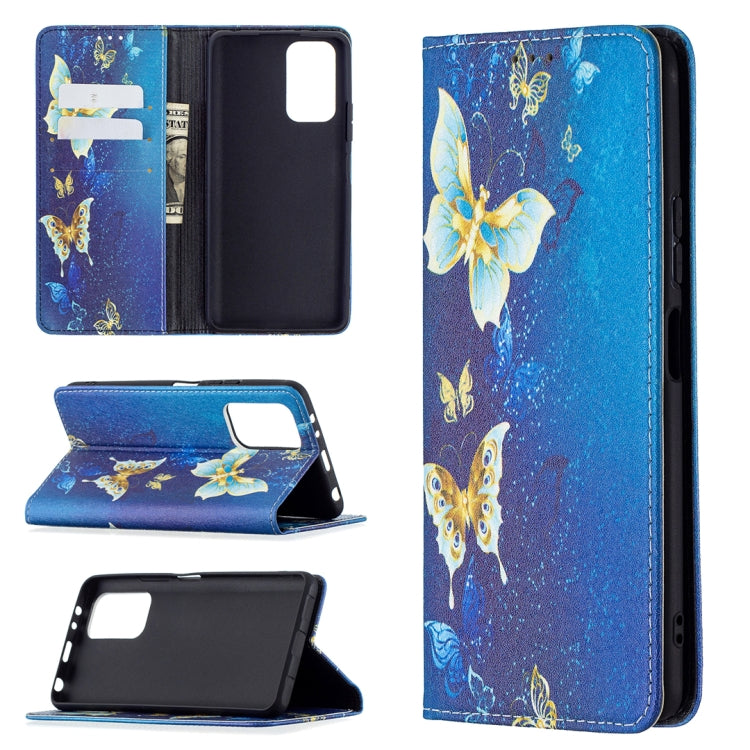 For Xiaomi Redmi Note 10 Pro Colored Drawing Pattern Invisible Magnetic Horizontal Flip PU Leather Case with Holder & Card Slots & Wallet