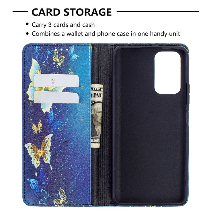 For Xiaomi Redmi Note 10 Pro Colored Drawing Pattern Invisible Magnetic Horizontal Flip PU Leather Case with Holder & Card Slots & Wallet