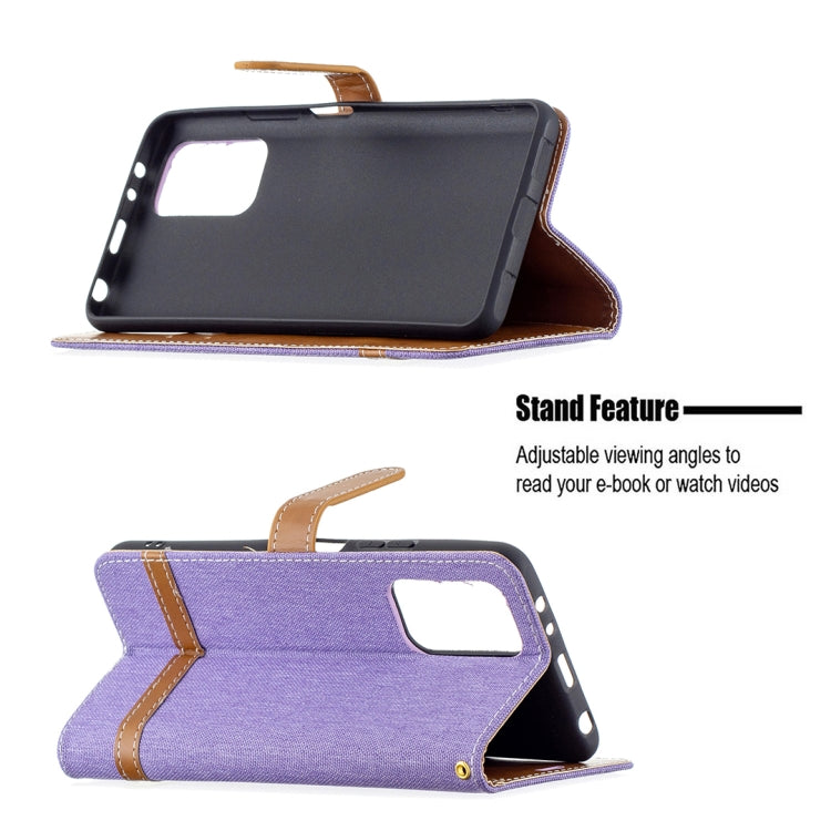 For Xiaomi Redmi Note 10 Pro Color Matching Denim Texture Horizontal Flip Leather Case with Holder & Card Slots & Wallet & Lanyard