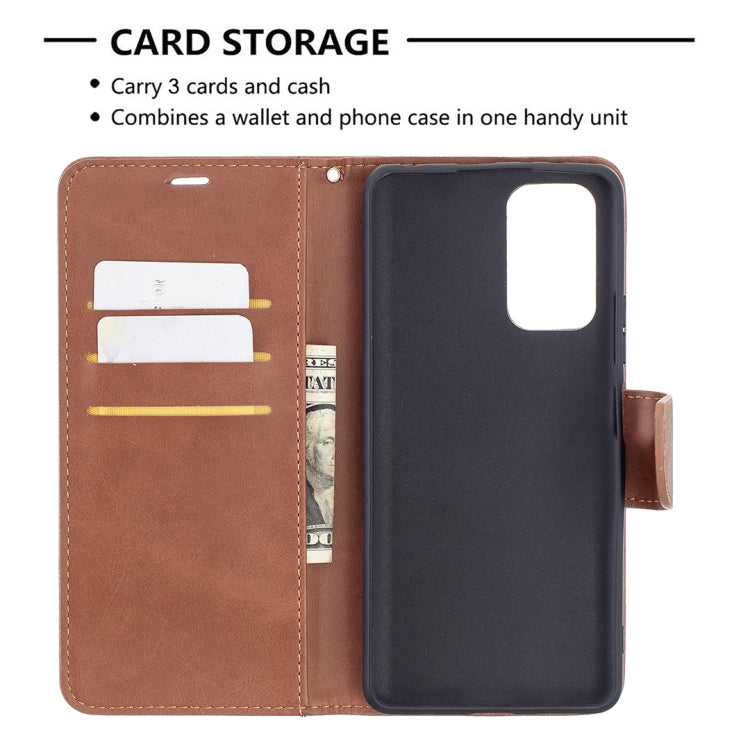 For Xiaomi Redmi Note 10 Pro Retro Lambskin Texture Pure Color Horizontal Flip PU Leather Case with Holder & Card Slots & Wallet & Lanyard