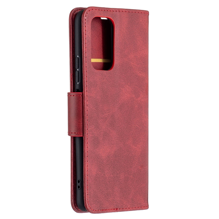 For Xiaomi Redmi Note 10 Pro Retro Lambskin Texture Pure Color Horizontal Flip PU Leather Case with Holder & Card Slots & Wallet & Lanyard