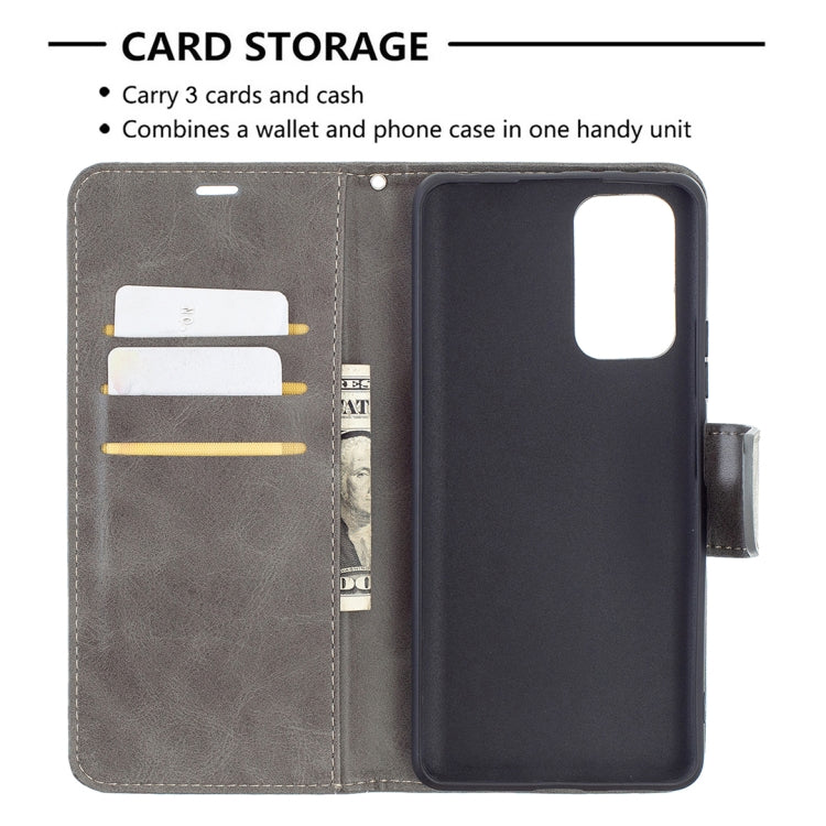 For Xiaomi Redmi Note 10 Pro Retro Lambskin Texture Pure Color Horizontal Flip PU Leather Case with Holder & Card Slots & Wallet & Lanyard