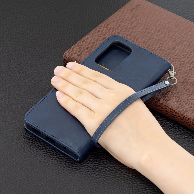 For Xiaomi Redmi Note 10 Pro Retro Lambskin Texture Pure Color Horizontal Flip PU Leather Case with Holder & Card Slots & Wallet & Lanyard