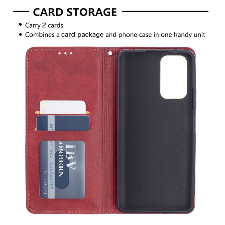 For Xiaomi Redmi Note 10 Pro Rhombus Texture Horizontal Flip Magnetic Leather Case with Holder & Card Slots