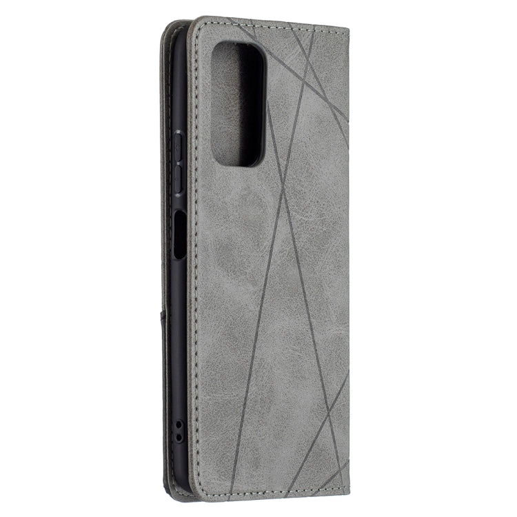 For Xiaomi Redmi Note 10 Pro Rhombus Texture Horizontal Flip Magnetic Leather Case with Holder & Card Slots