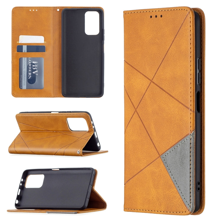 For Xiaomi Redmi Note 10 Pro Rhombus Texture Horizontal Flip Magnetic Leather Case with Holder & Card Slots