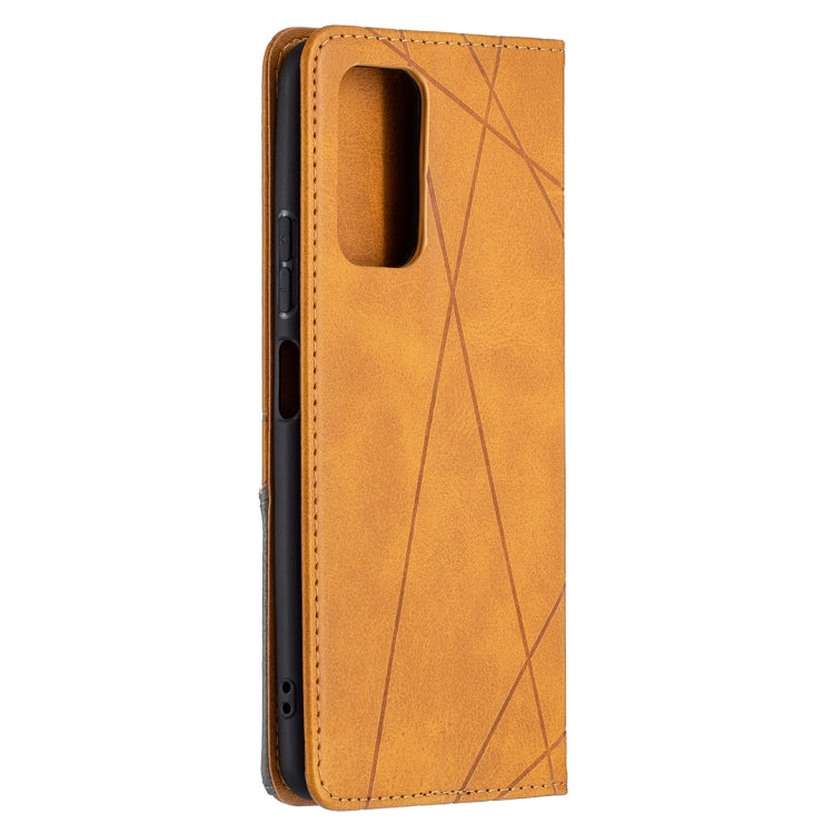 For Xiaomi Redmi Note 10 Pro Rhombus Texture Horizontal Flip Magnetic Leather Case with Holder & Card Slots