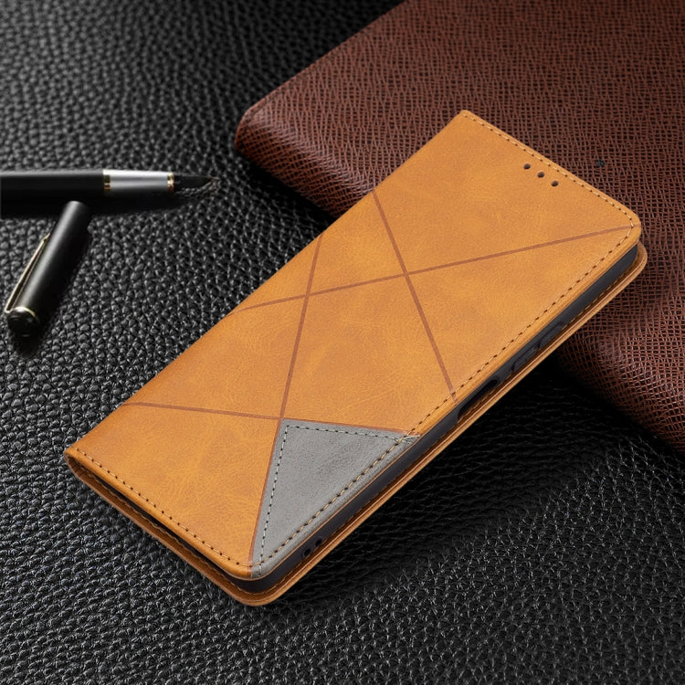For Xiaomi Redmi Note 10 Pro Rhombus Texture Horizontal Flip Magnetic Leather Case with Holder & Card Slots