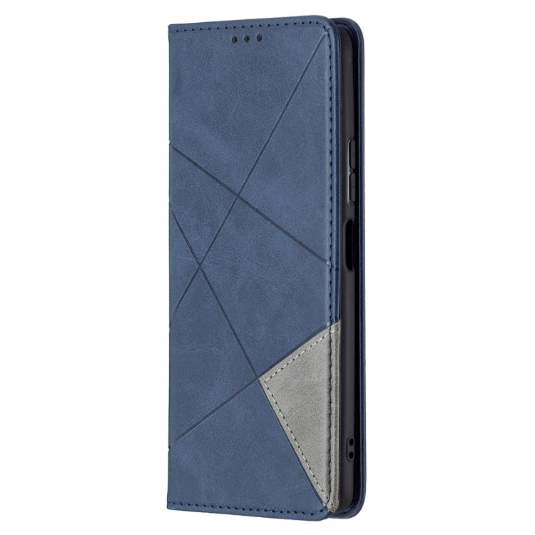 For Xiaomi Redmi Note 10 Pro Rhombus Texture Horizontal Flip Magnetic Leather Case with Holder & Card Slots