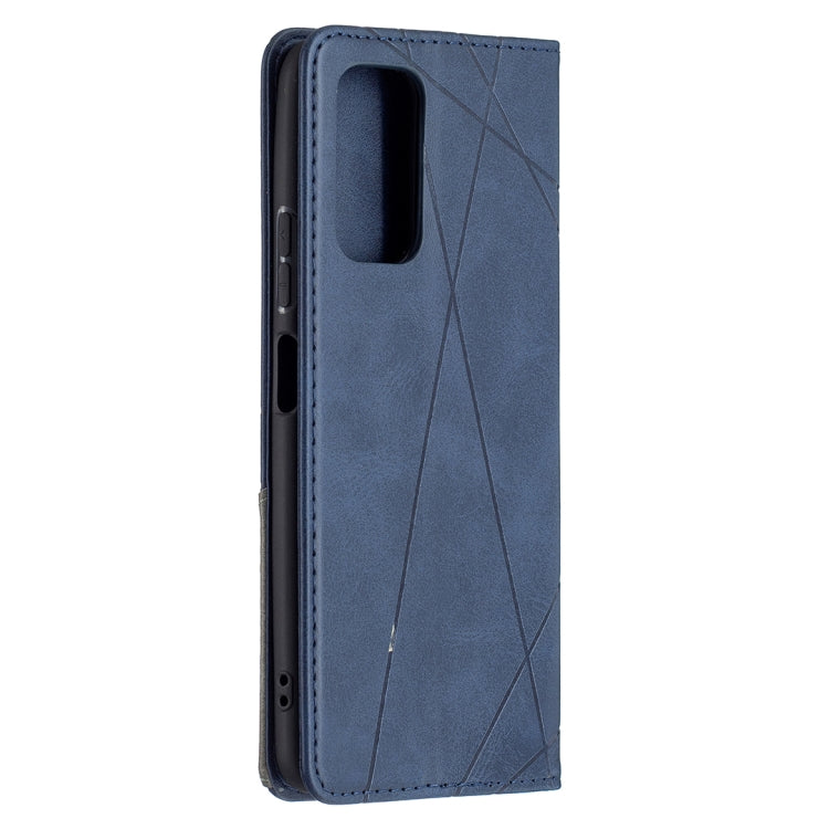 For Xiaomi Redmi Note 10 Pro Rhombus Texture Horizontal Flip Magnetic Leather Case with Holder & Card Slots