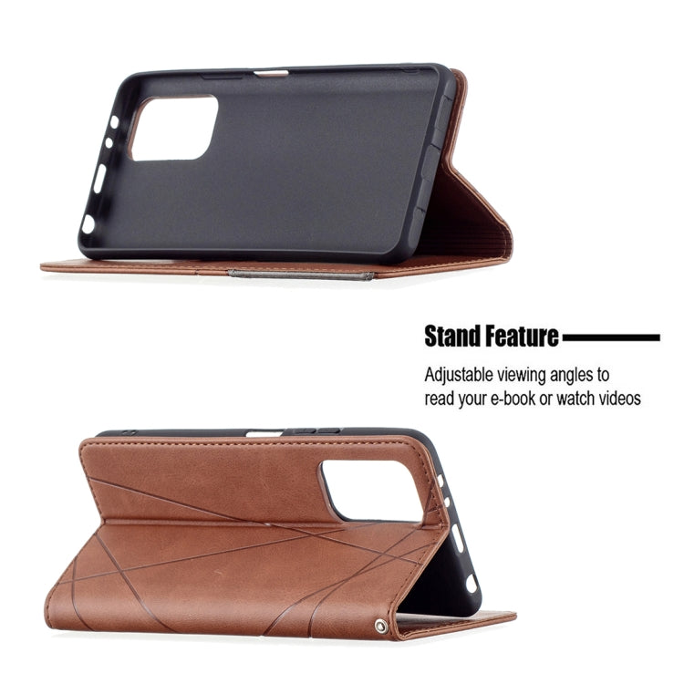 For Xiaomi Redmi Note 10 Pro Rhombus Texture Horizontal Flip Magnetic Leather Case with Holder & Card Slots
