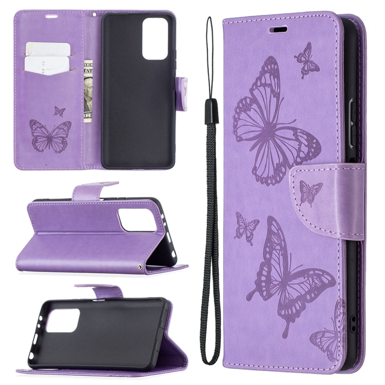 For Xiaomi Redmi Note 10 Pro Two Butterflies Embossing Pattern Horizontal Flip Leather Case with Holder & Card Slot & Wallet & Lanyard