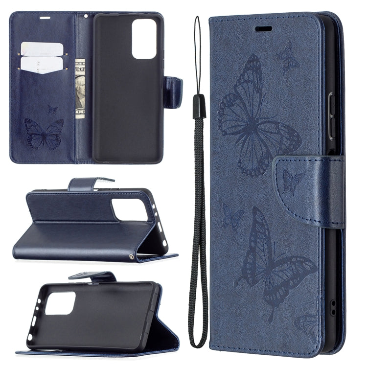 For Xiaomi Redmi Note 10 Pro Two Butterflies Embossing Pattern Horizontal Flip Leather Case with Holder & Card Slot & Wallet & Lanyard
